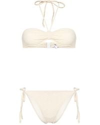 Lisa Marie Fernandez - Seersucker Bandeau Bikini - Lyst