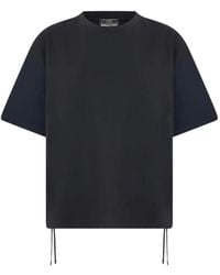 Herno - Drawstring-Hem T-Shirt - Lyst