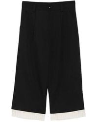 Ann Demeulemeester - Virgin-Wool Cropped Trousers - Lyst