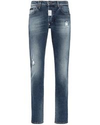 Philipp Plein - Straight-Leg-Jeans Mit Logo-Patch - Lyst