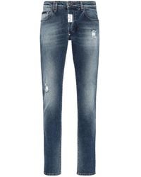 Philipp Plein - Logo-Patch Straight-Leg Jeans - Lyst
