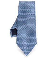 Ferragamo - Gancini-Pattern Silk Tie - Lyst
