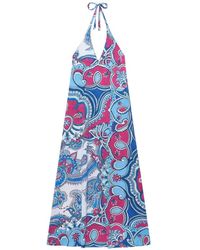Maliparmi - Hippie Lotus Paisley-Print Maxi Dress - Lyst