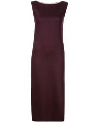 Adam Lippes Double Face Midi Dress - Paars