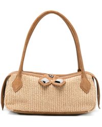 MINOBOSSI - Anna Raffia Tote Bag - Lyst