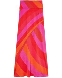 PUCCI - Iride-Print Long Skirt - Lyst