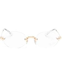 Ray-Ban - X A$Ap Rocky Rimless Oval-Frame Glasses - Lyst