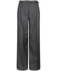 Max Mara - Belted Pleated Trousers - Lyst
