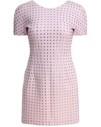 Max Mara - Rhinestone-Embellished Mini Dress - Lyst