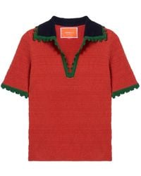 La DoubleJ - Scalloped Knitted Top - Lyst