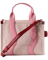 Marc Jacobs - Small The Wavy Leather-Trim Tote Bag - Lyst