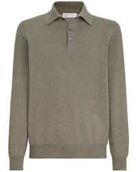 Brunello Cucinelli - Cashmere Knit Polo Shirt - Lyst