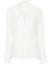 Ferragamo - モノグラム シルクシャツ - Lyst