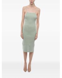 Aeron - Ribbed-Knit Fitted Midi Dress - Lyst