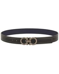 Ferragamo - Ceinture Gancini À Design Réversible - Lyst