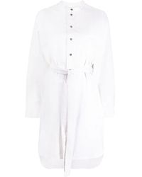 Victoria Beckham - Jurk Met Gestrikte Taille - Lyst