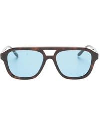 Balenciaga - Daily Tortoiseshell-Effect Pilot Sunglasses - Lyst