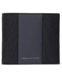 ARMANI EXCHANGE - Logo-Embossed Bifold Wallet - Lyst