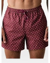 Marc O' Polo - Geometric-Print Drawstring Swim Shorts - Lyst