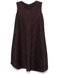 Pleats Please Issey Miyake - 'Mellow Pleats' Kleid - Lyst