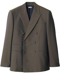 Burberry - Double-breasted Tailored Wool Jacket - Lyst