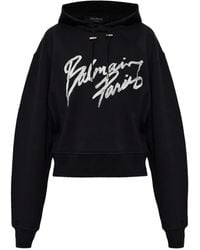 Balmain - Sudadera Con Capucha Y Motivo Gráfico - Lyst