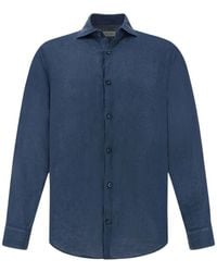 Paul & Shark - Garment-Dyed Linen Shirt - Lyst