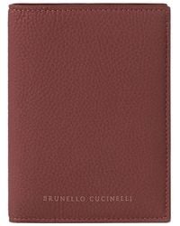 Brunello Cucinelli - Leather Passport Holder - Lyst