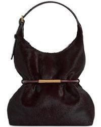 Balmain - Mini Sphynx Hair-On Leather Shoulder Bag - Lyst