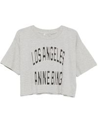 Anine Bing - Johnny Cropped Tee - Lyst