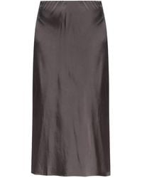 Munthe - Satin-Finish Midi Skirt - Lyst