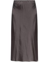 Munthe - Satin-Finish Midi Skirt - Lyst