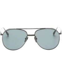 Linda Farrow - Meret Pilot-Frame Sunglasses - Lyst