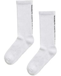 Wolford - Logo-Detail Ribbed-Knit Socks - Lyst