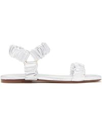 Ulla Johnson - Isabella Ruched Leather Sandals - Lyst