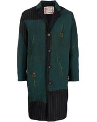 By Walid - Patchwork Button-Up Coat - Lyst