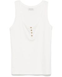 Anine Bing - Alessia Natural Canale Tank Top - Lyst