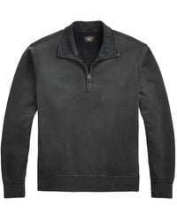 RRL - Zip-Up Sweatshirt - Lyst