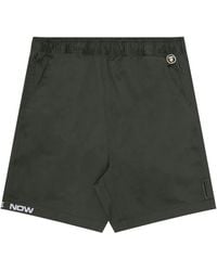 Aape By A Bathing Ape - Logo-Embroidered Elasticated-Waist Shorts - Lyst