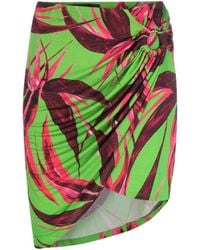 Louisa Ballou - Coastline Floral-Print Miniskirt - Lyst