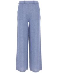 Kangra - Ribbed-Knit Palazzo Pants - Lyst