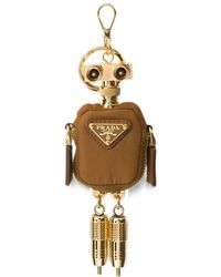 Prada - Robot Re-Nylon Keychain Charm - Lyst