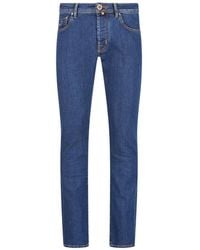 Jacob Cohen - Contrast-Stitch Jeans - Lyst