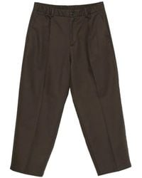 Herno - Pleated Wide-Leg Trousers - Lyst