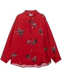 Magliano - Key-Print Silk Shirt - Lyst