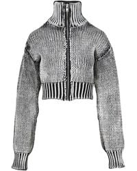 VAQUERA - Chunky-Knit Zip Cardigan - Lyst