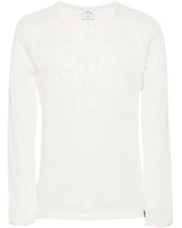 Courreges - Mesh-Pullover mit Logo-Patch - Lyst