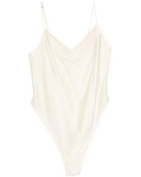 forte_forte - Silk Satin Bodysuit - Lyst