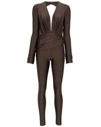 ANDAMANE - Zelda V-Neck Jumpsuit - Lyst