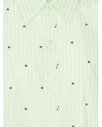 ROTATE BIRGER CHRISTENSEN - Gestreiftes Hemd aus Popeline - Lyst